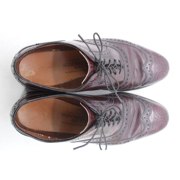 Allen Edmonds  "MCALLISTER" Men's Wingtip Oxfords Size 8  Brown - Picture 10 of 11